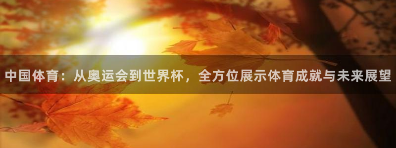 球客岛：中国体育：从奥运会到世界杯，全方位展示体育成就与未来展望